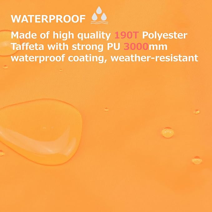 Azarxis Waterproof Camping Tent Tarp Hammock Rain Fly Footprint Ground Cloth Shelter Sunshade Beach Picnic Blanket Mat for Outdoor Camping Park Lawn