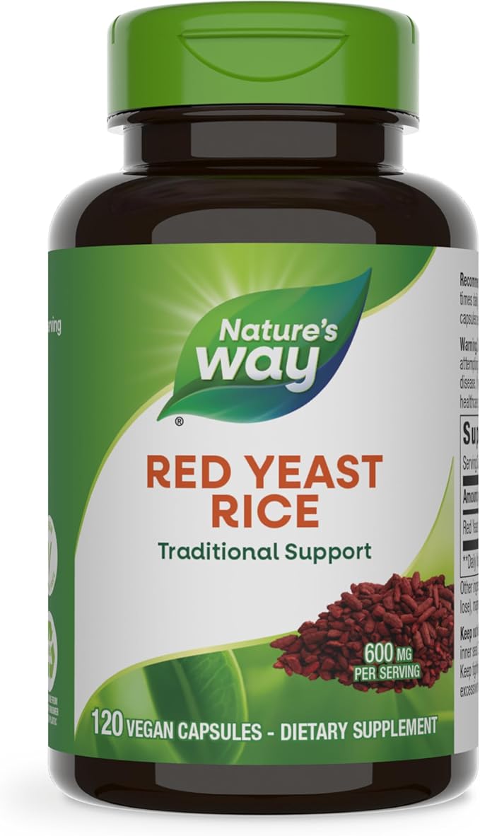 Nature's Way Red Yeast Rice, Traditional Support*, 120 Vegan Capsules