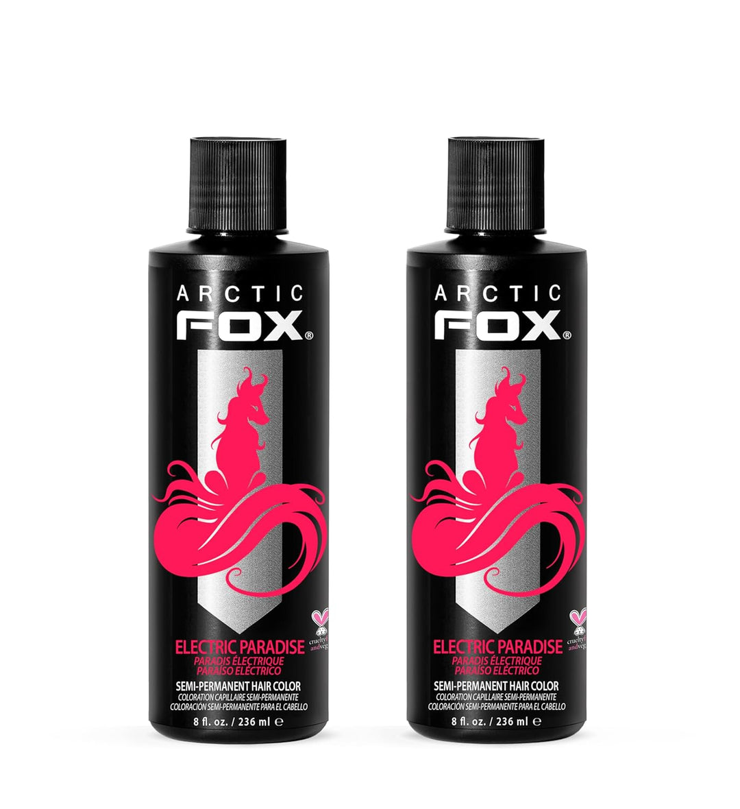 ARCTIC FOX Vegan Semi-Permanent Hair Color Dye | AURORA KISS 5.6 Fl Oz (2-Pack)
