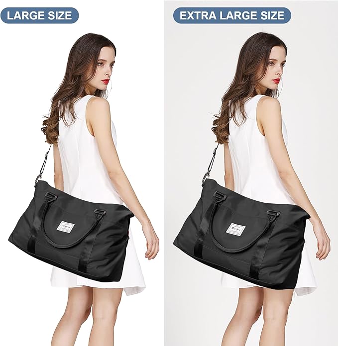 Travel Duffel Bag,Sports Tote Gym Bag,Shoulder Weekender Overnight Bag for Women