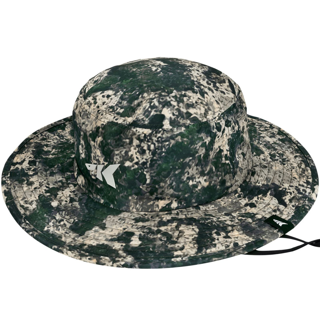 KastKing Safari Hunting Hat for Men, Unique, Pattern Boonie Hat, Sun Protection, Adjustable, Breathable Hiking Military Hats, Boulder Camo Origins Brown