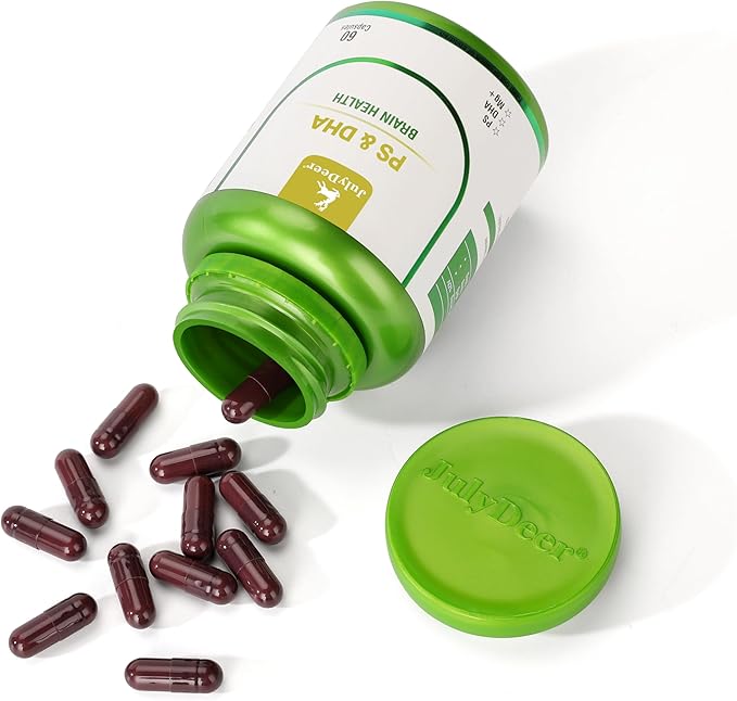 Magnesium L-threonate -100mg, DHA-100mg, Phosphatidylserine-40mg, Magnesium Complex Supplements for The Elderly Kids Brain Health and Cognitive Support Improve Brain - 60 Capsules