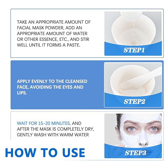 2 Pcs Hyaluronic Acid Powder, Cosmetic Grade Water Soluble Hyaluronic Hydrating for Face Anti-Aging Skincare, DIY Face Serum and Mask.