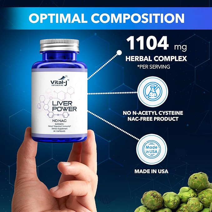 21-in-1 Liver Support Supplement, Liver Cleanse Detox & Repair - W/Milk Thistle, Zinc, Beetroot & Artichoke, Choline & Dandelion Root for Digestion & Immunity - 60 Capsules