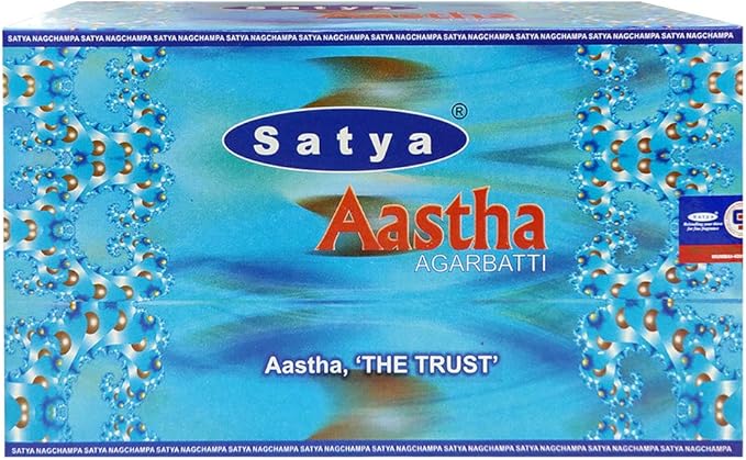 Aastha Incense Sticks and Incense Stick Holder Bundle Insence Insense Satya Incense