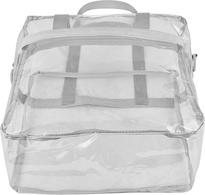 USPECLARE Clear Tote Stadium Approved, Security Travel & Gym Clear Bag for Work Sports Games Concerts