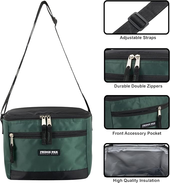 6 Can Cooler Bags Insulated Soft Cooler Lunch Bag for Men, Waterproof Leak Proof Cooler Bags Insulated