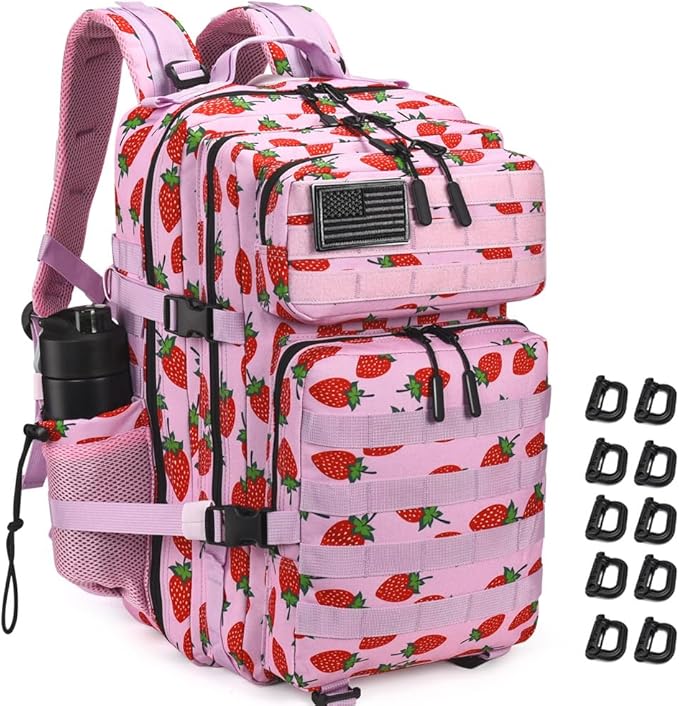 Military Tactical Backpack 45L Large Tactical Backpack for Men, Hiking Rucksack With Bottle Holder