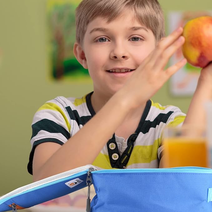 Lunch Box Kids,Premium Insulated Lunchbox for Girls Boys,Soft Mini Cooler Bag Back to School Thermal Reusable Lunch Bag for Work School Picnic (Blue)