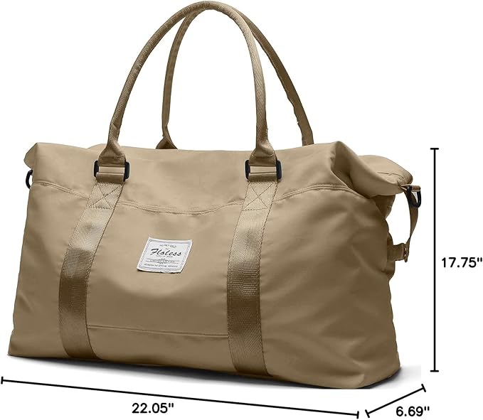 Travel Duffel Bag,Sports Tote Gym Bag,Shoulder Weekender Overnight Bag for Women