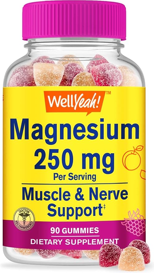 Magnesium Citrate 250mg + Vitamin D3 5,000 IU Sugar Free, Gummies Bundle - Great Tasting, Vitamin Supplement, Gluten Free, GMO Free, Chewable Gummy