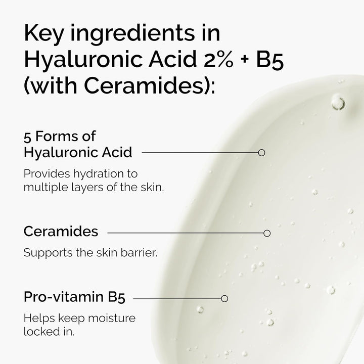Hyaluronic Acid 2% + B5 Serum | Multi-Depth Hydration for Plumper Skin | 2-Pack