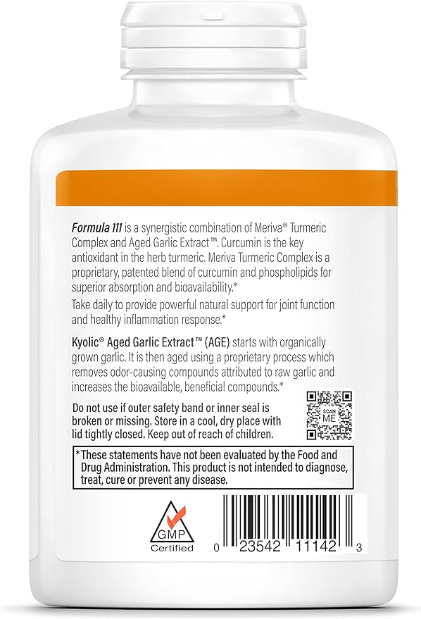 Kyolic Aged Garlic Extract Formula 111, Healthy Inflammation Response, 150 Capsules (Packaging May Vary)