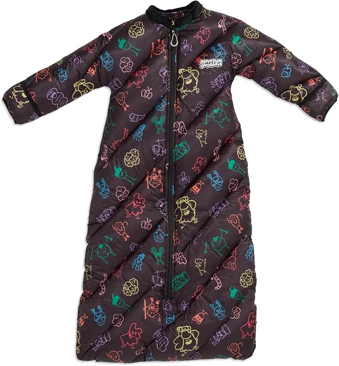 Big Mo 40° Kids Sleeping Bag (Ages 18-36m). The Coziest, Funnest Camping Sleeping Bag for Kids with Adjustable Cuffs.