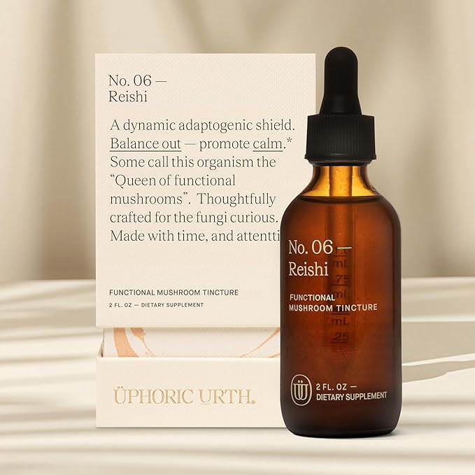 Reishi Mushroom Extract - Double Extracted Fruitbody Mushroom Tincture | Wellness Booster, Improve Sleep, Balance Hormones (60 Servings)