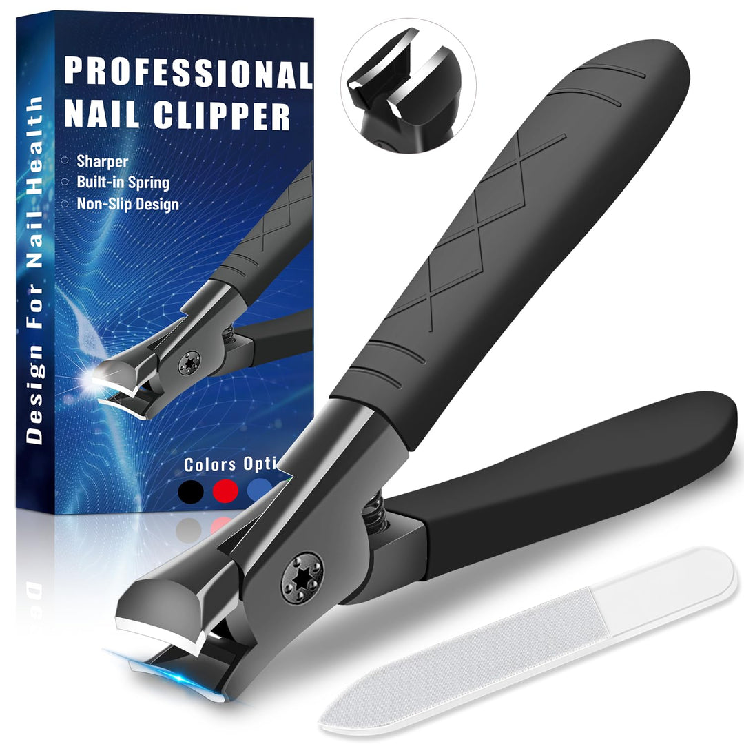 Nail Clippers For Thick Nails, Professional Nail Clippers For Men, Women And Seniors, Ultra Sharp Nail Clipper For Toenails Anti