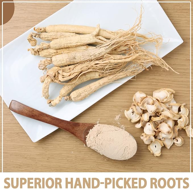 AKI American Ginseng Powder with 4% Ginsenosides - Ideal with Coffee, Beverages Like Smoothies (4oz/113g)