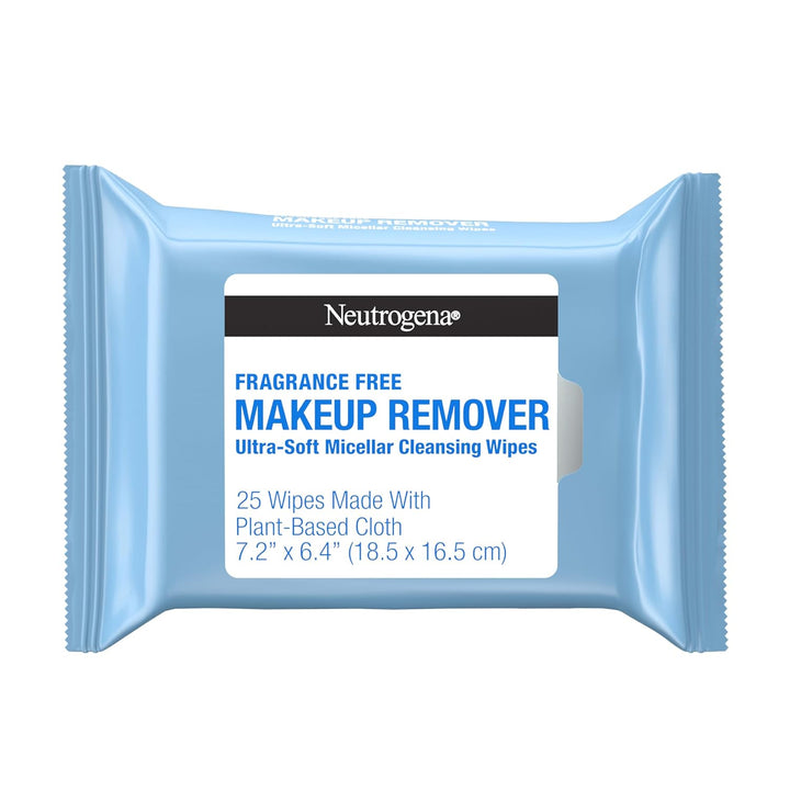Neutrogena Makeup Remover Wipes | Fragrance-Free, Ultra-Soft, 25 Ct