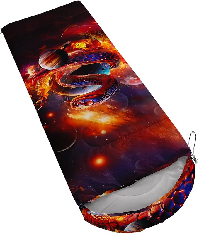 AILONEN Boys Sports Camping Sleeping Bags,Lightweight & Waterproof,3 Season Warm & Cool Weather,Black Player Basketball Sleeping Bags for Kids Adults,Travelling,Outdoors