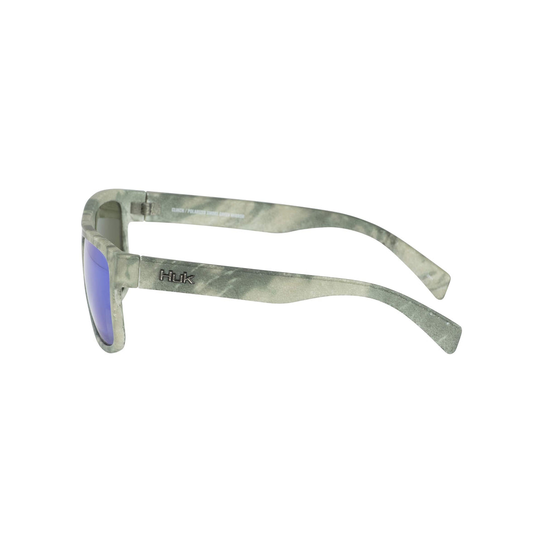 HUK, Polarized Lens Eyewear with Performance Frames, Fishing, Sports & Outdoors Sunglasses Panto, (Clinch) Green Mirror/Southern Tier Subphantis, Medium/Large