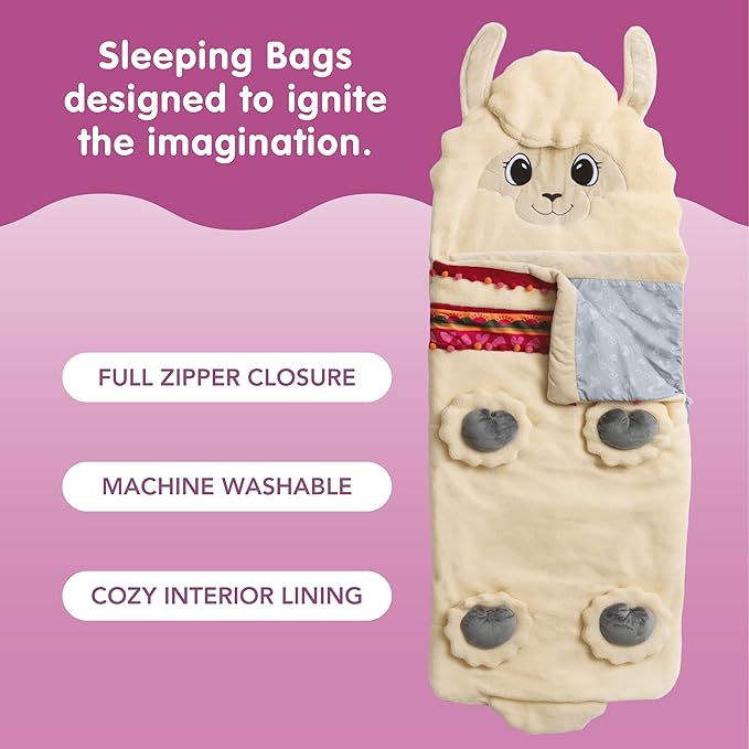 Bixbee Kids Sleeping Bag, Soft Sleepy Sack for Kids & Toddlers | Easy Roll Up Design for School, Daycare + Naptime, 60 x 22 Inches | Cozy Slumber Bag w Lining for Girls + Boys