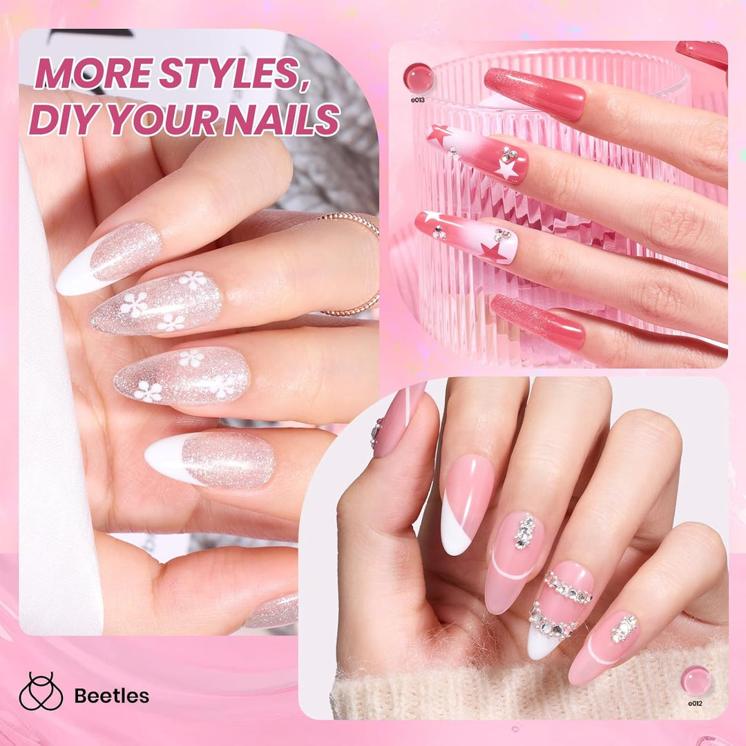 Beetles 36-Color Gel Nail Polish Set | Sparkle & Glitter | Manicure Kit for Women