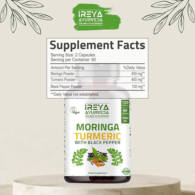 Moringa Turmeric Capsules and Himalayan Shilajit Capsules