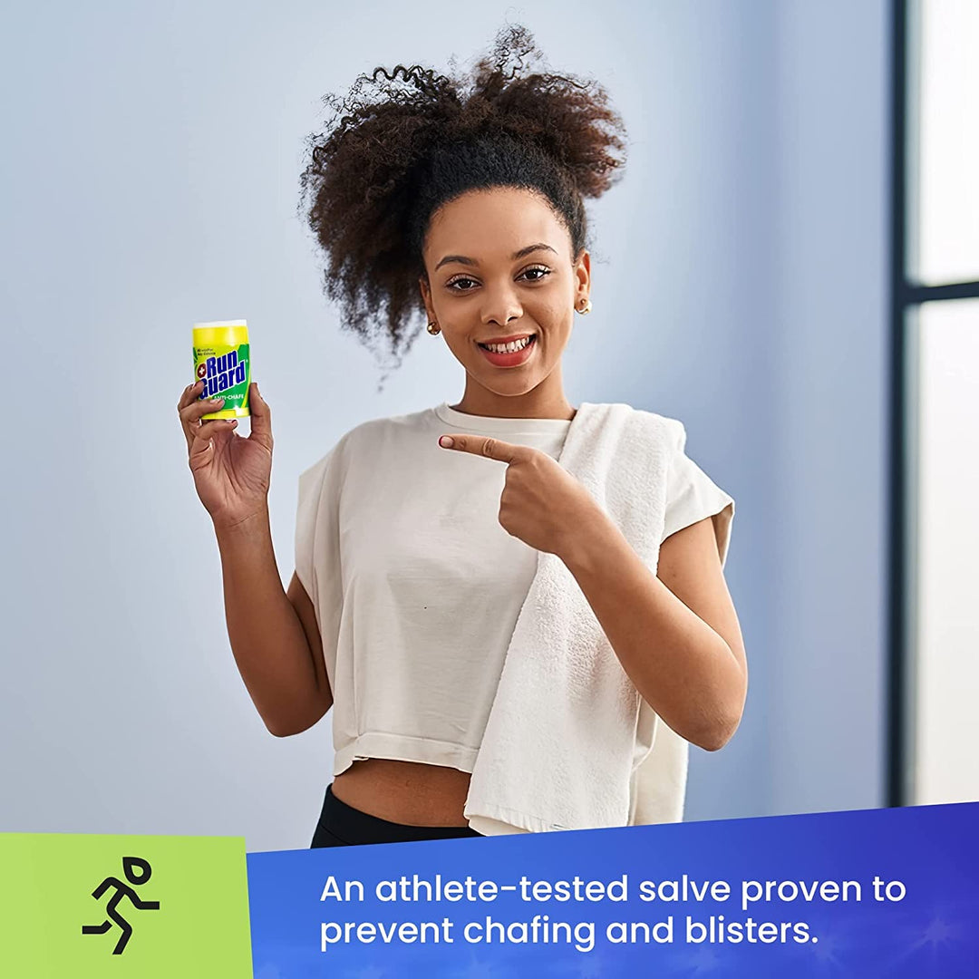 Anti-Chafing Stick - Made with 100% Plant-Based Ingredients Plus Beeswax. Works for All Distance Runners from 5K Walks/Runs to 100 Mile Ultra Marathons (1.4oz pack of 2)