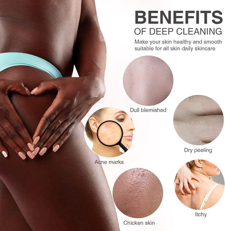 3-Piece African Exfoliating Net Bath Sponge Set | Skin Smoother | Daily Use