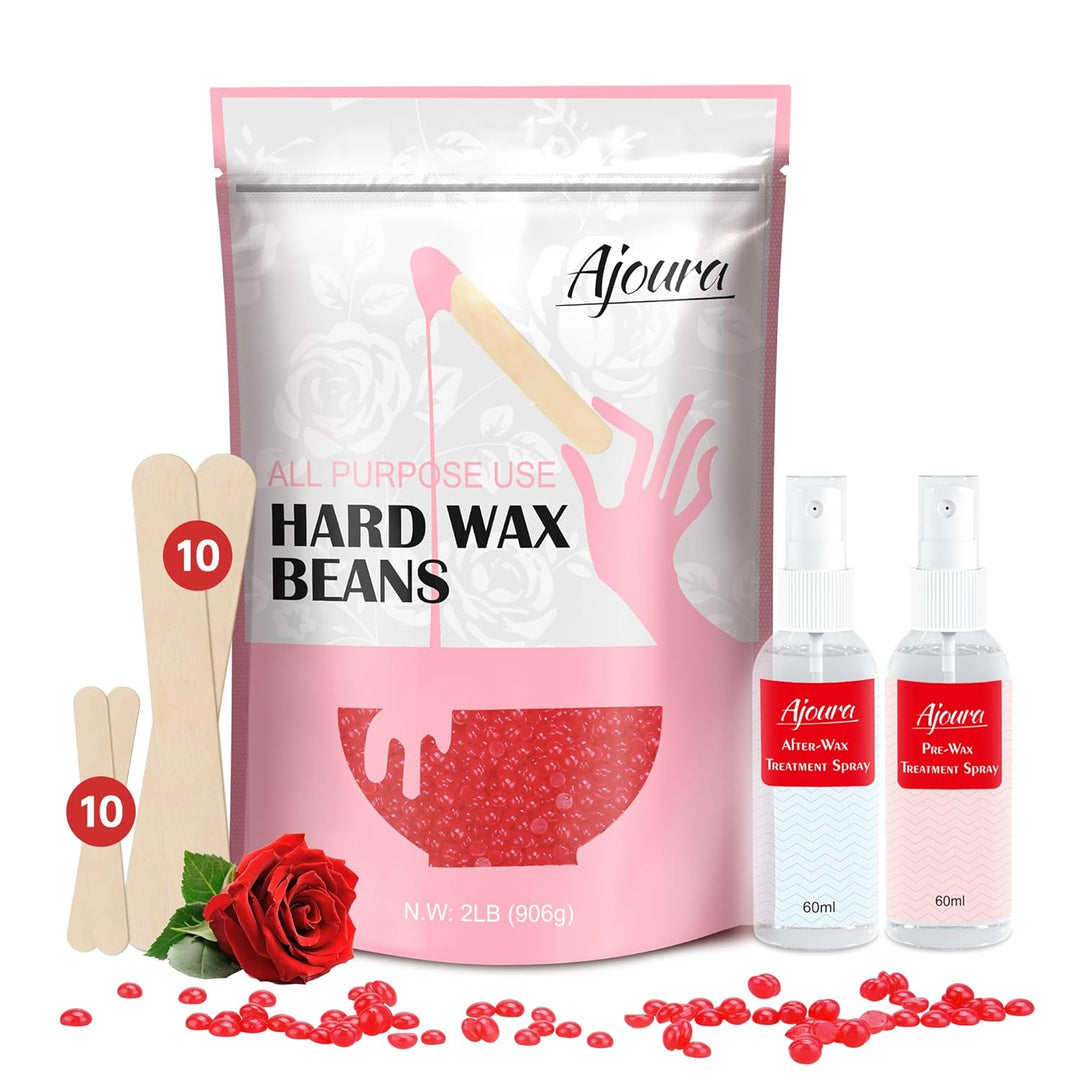 1Lb Ajoura Refill Wax Beans | Coarse Brazilian Wax for At-Home Hair Removal