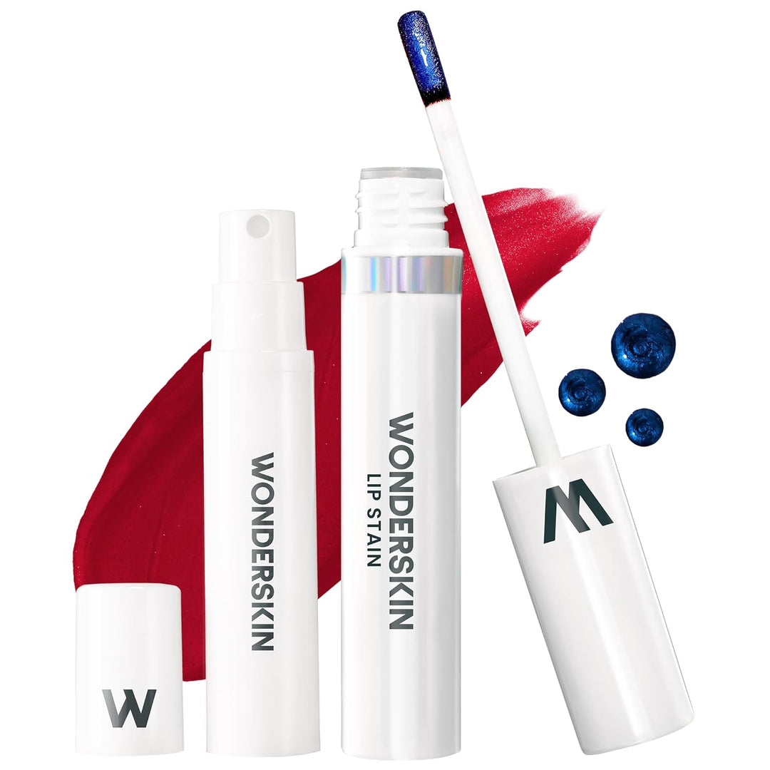 Wonderskin Wonder Blading Lip Stain Masque | Waterproof Pink Tint, Matte Finish