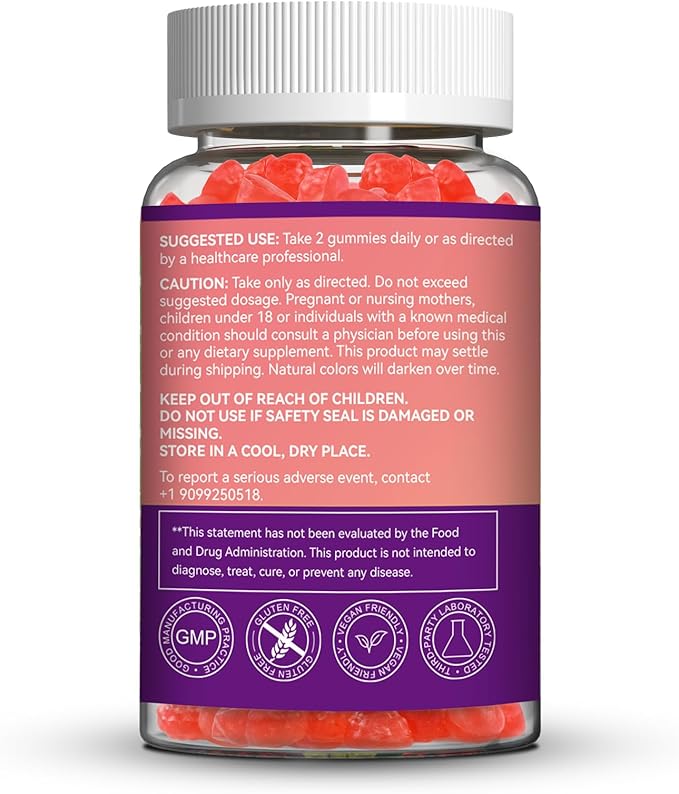 Potassium Gummies,Chewable Potassium Supplement 1000mg for Adults, Support Leg Cramps & Muscle Health for Women & Men - Sugar-Free,Vegan,60 Count