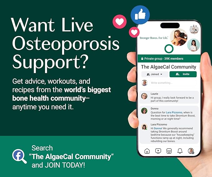 ALGAECAL Plus – Organic Red Algae Calcium Supplement, Vitamin K2 MK7 (100mcg), Vitamin D3 (1600 IU), Magnesium (350mg), Trace Minerals, Plant-Based Bone Strength, Easy to Swallow, 120 Veggie Caps