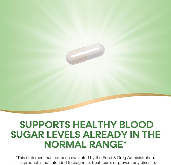 Nature's Way GTF Chromium, Glucose Tolerance Factor, Supports Healthy Glucose Metabolism*, 200 mcg Chromium per Serving, 100 Vegan Capsules (Packaging May Vary)