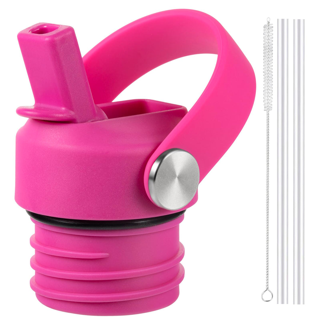 RRegeny Straw Lid for Hydro Flask Standard Mouth, Lid with Straws Fits Hydroflask Standard Mouth 21 24 oz, Sports Flex Cap Water Bottle Accessories Replacement Lid Top