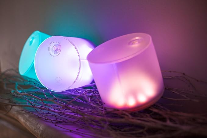 BioLite Luci Color Essence: Solar Inflatable Lantern with 8 Pastel Color Options, 15 Lumens LEDs, Matte Finish, Lasts Up to 6 hrs, Rechargeable via Solar, Waterproof, Indoor/Outdoor Decorating