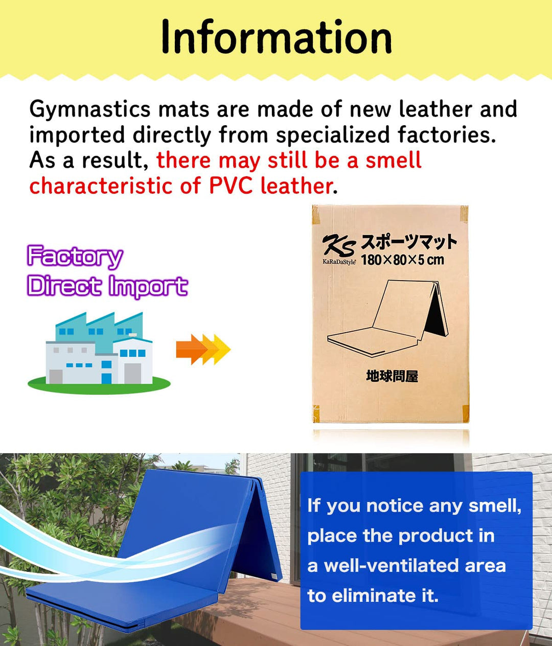 KaRaDaStyle Gymnastics Mat 3-Folding Stretch Mats 71"x31"x2" Exercise Muscle Training Children Play Horizontal Bar Mat Yoga Sports Soundproof Home Use (Purple/3-fold)
