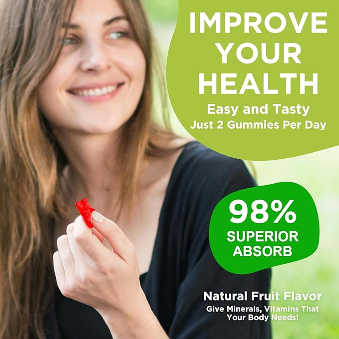 Calcium Magnesium Zinc Supplement with Vitamin D3, Sugar Free Calcium Gummies for Women Men, High Potency Magnesium Gummies for Bone & Muscle & Immune Health, Mixed Flavors - 60 Count