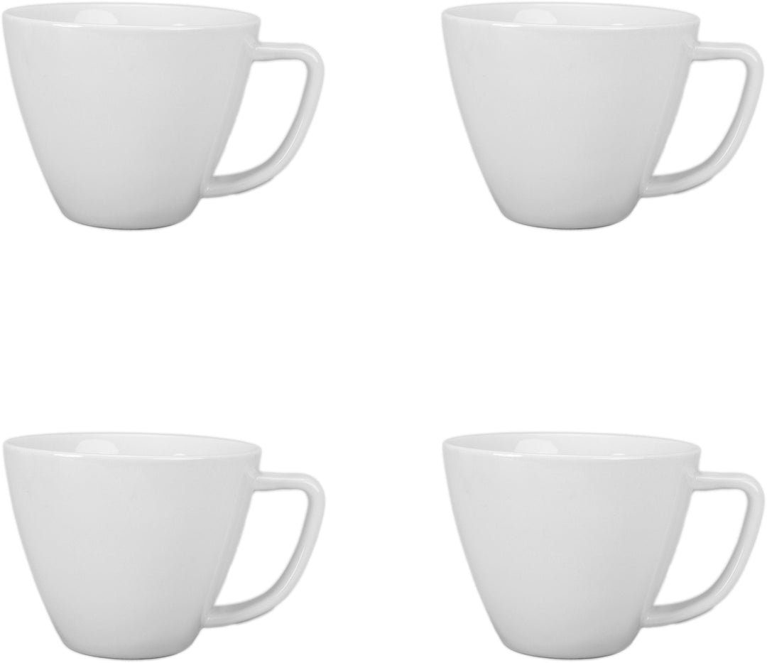 BIA Cordon Bleu 14-Ounce Vivi Coffee Mug, Set of 4, White