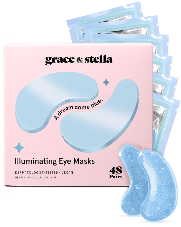 Under Eye Mask | Reduce Dark Circles & Puffiness | Vegan Gel Patches for Women