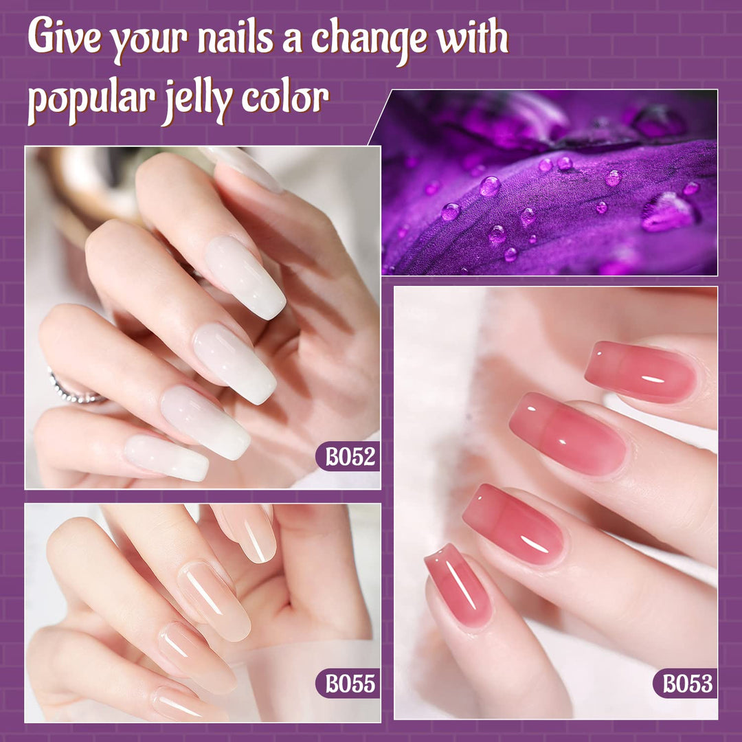23-Piece Colorful Gel Nail Polish Kit | Classic Matte & Glossy Top Coats
