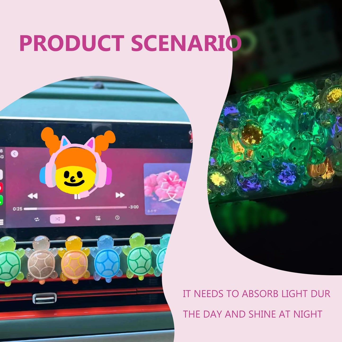 200 Pcs Luminous Mini Resin Turtles – Tiny Turtle Figurines Miniature Sea Creatures – Cute Little Turtles for DIY Crafts – Dollhouse Miniatures Garden Landscape Decorations