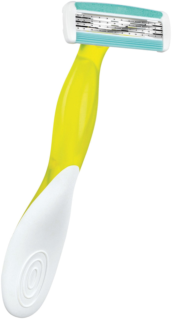BIC Soleil Bella Colours 4-Blade Lady Razors - Pack of 3 - Spring Mounted Blades with Pivoting Head for Ultra Smooth Shave