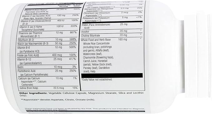 Solaray - Once Daily High Energy W/O Iron, 90 capsules