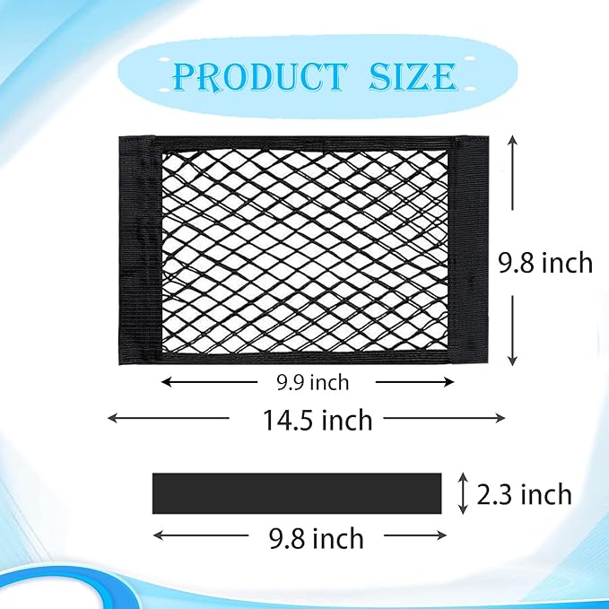 2 Pack Cooler Storage Nets for Dry Storage and Mesh Cooler Organizer Camping Cooler Accessories14.5 x 9.8"