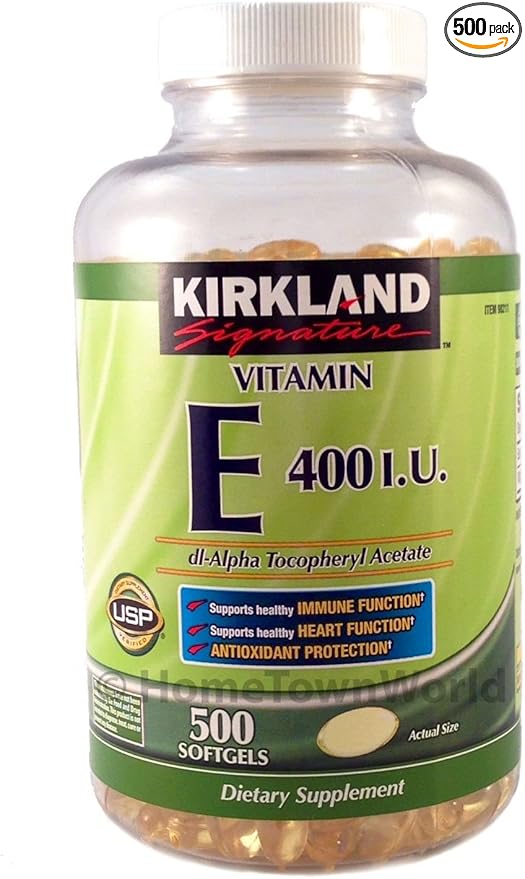 Vitamin E 400 Iu 500 Softgels Supports Healthy Immune