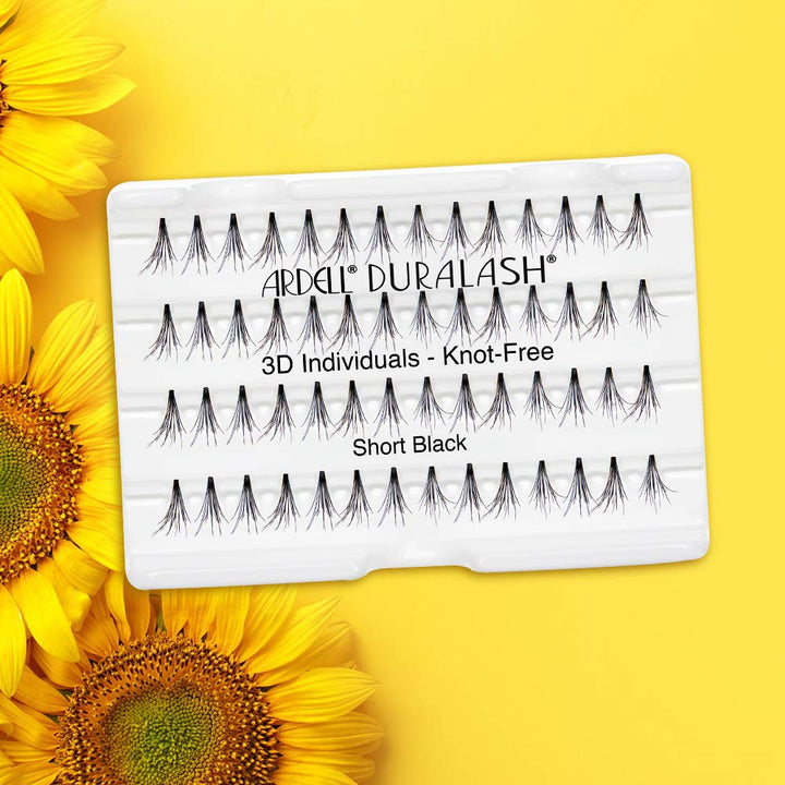 Ardell Individual Lashes Trios Long Black - Lightweight, DIY Lash Clusters, Easy to Apply Eyelash Extensions, 4 Pack