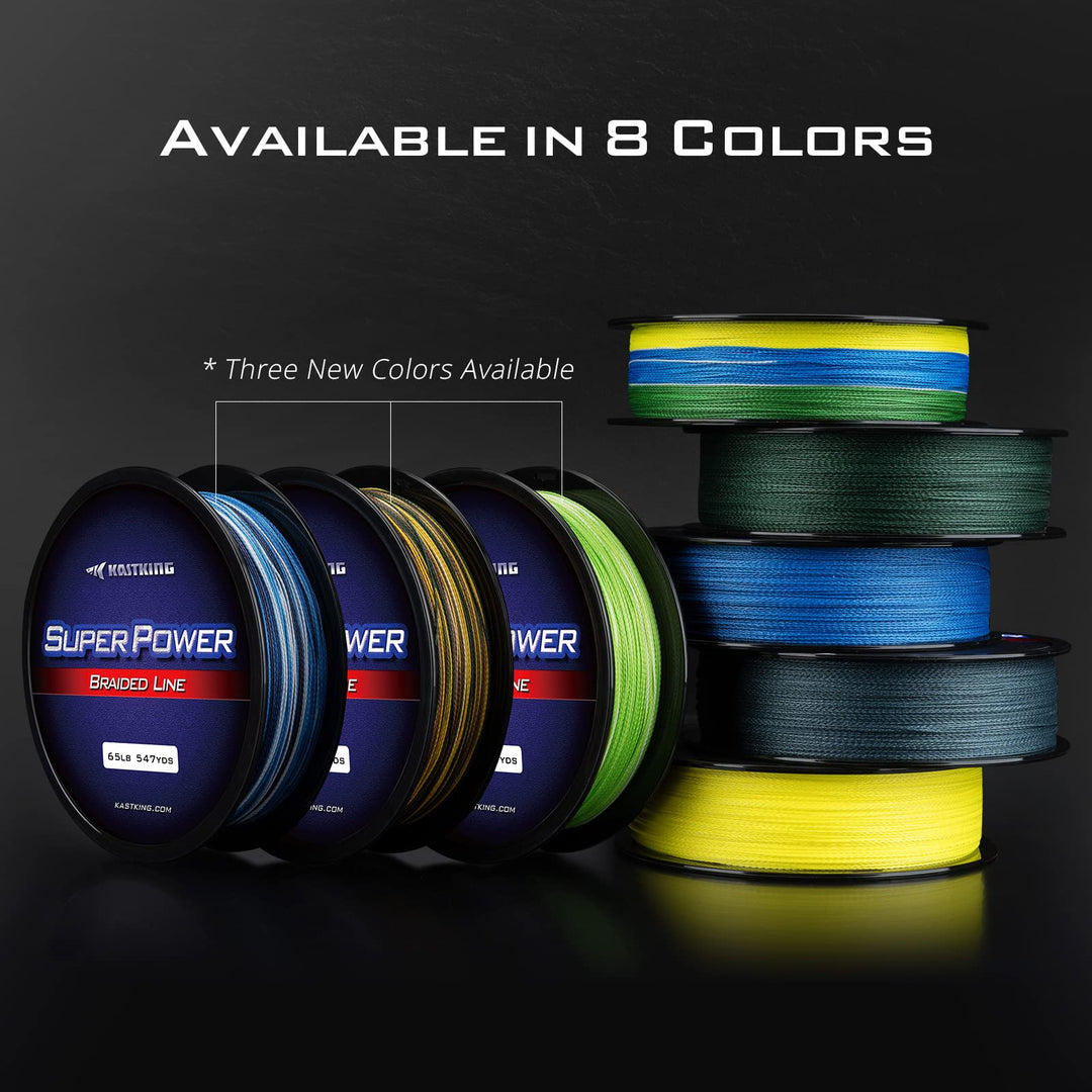 KastKing Superpower Braided Fishing Line, Grass Camo, 80LB, 150 Yds