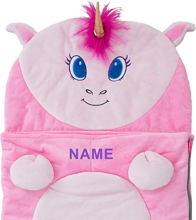 Bixbee Kids Sleeping Bag, Soft Sleepy Sack for Kids & Toddlers | Easy Roll Up Design for School, Daycare + Naptime, 60 x 22 Inches | Cozy Slumber Bag w Lining for Girls + Boys