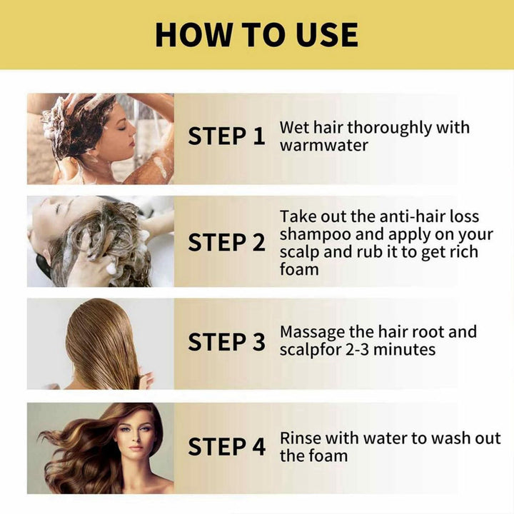 Ginger Shampoo, Ginger Shampoo For Hair Growth, Ginger Anti-Fall Shampoo, Ginger Anti-Hair Loss Hair Shampoo, Ginger Hair Regrowth Shampoo for Thicker, stronger, smoother, and more glossy Hair